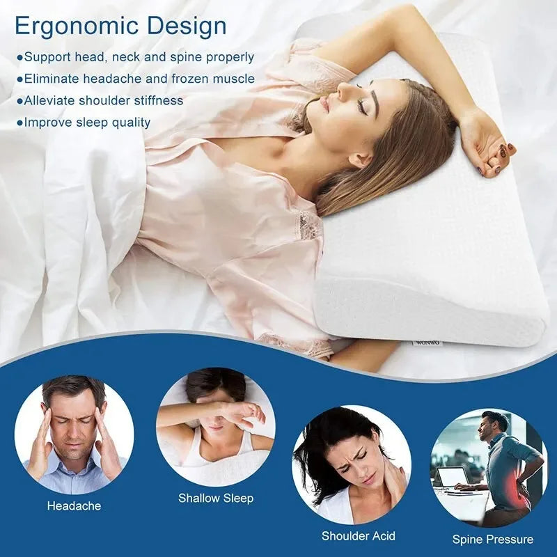 Orthopedic Memory Foam Neck Pillow