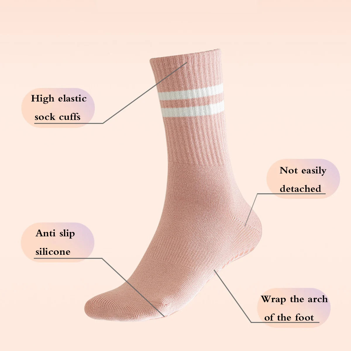 FLEXIFEET Anti-slip Socks Women (1 pair)