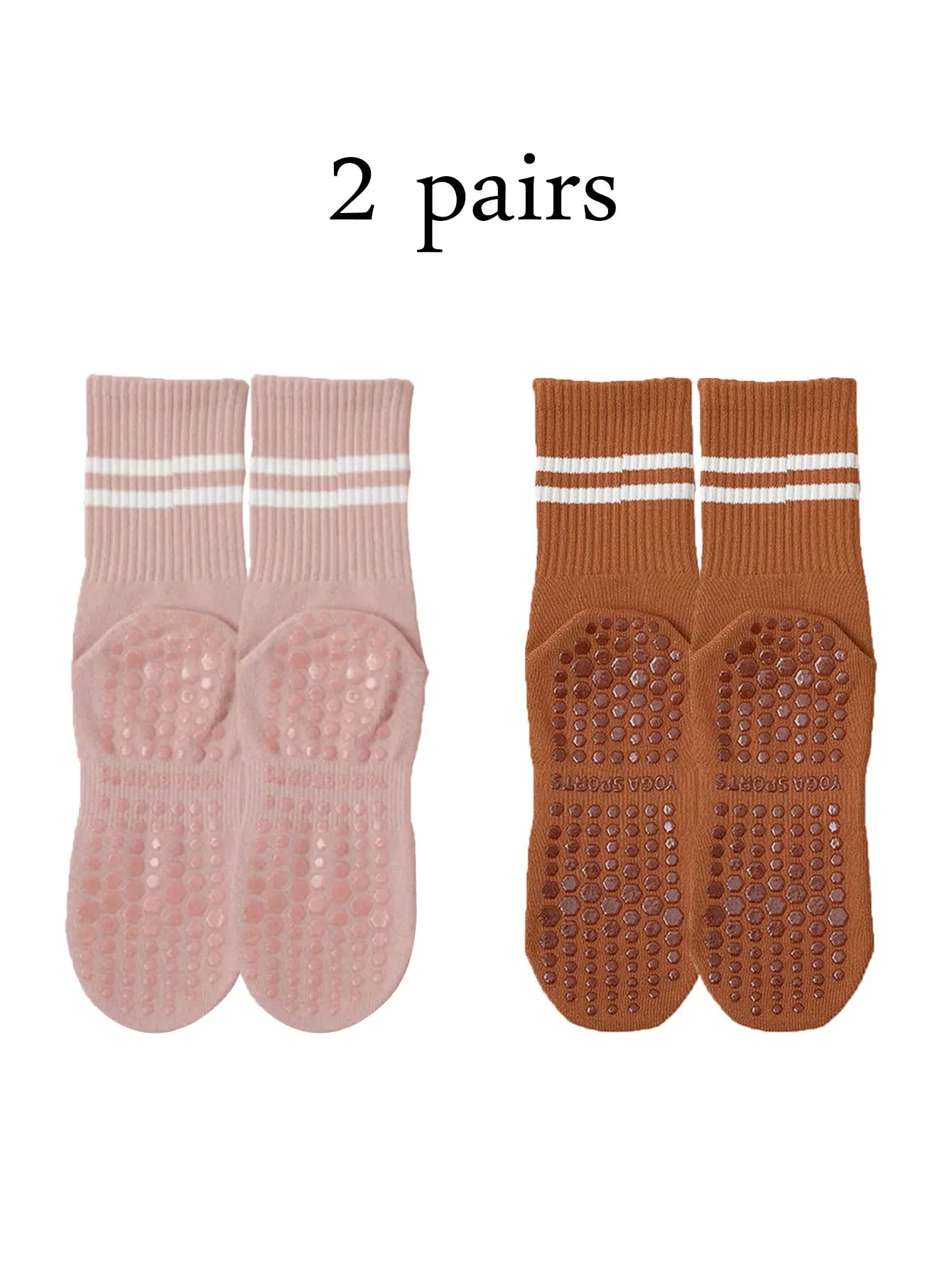 FLEXIFEET Anti-slip Socks Women (2 pairs)